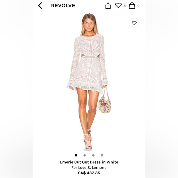 For Love and Lemons lace Emorie dress - new with tags - Picture 1 of 16